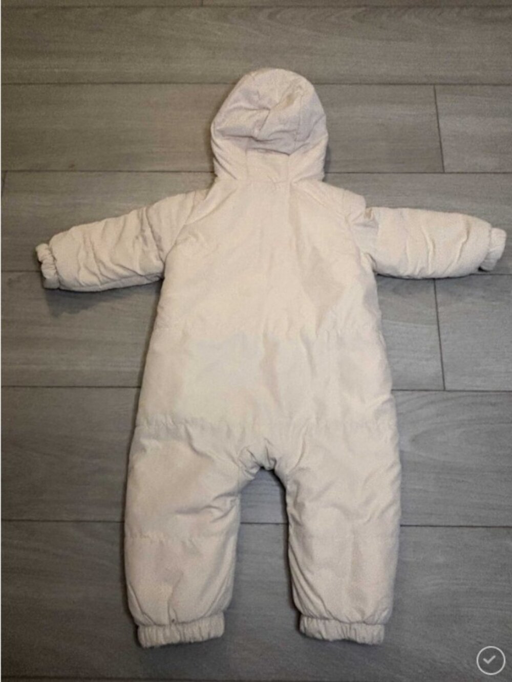 Zara Baby Neutral Hooded Puffer Snowsuit 12-18 Months Like New - Picture 2 of 9